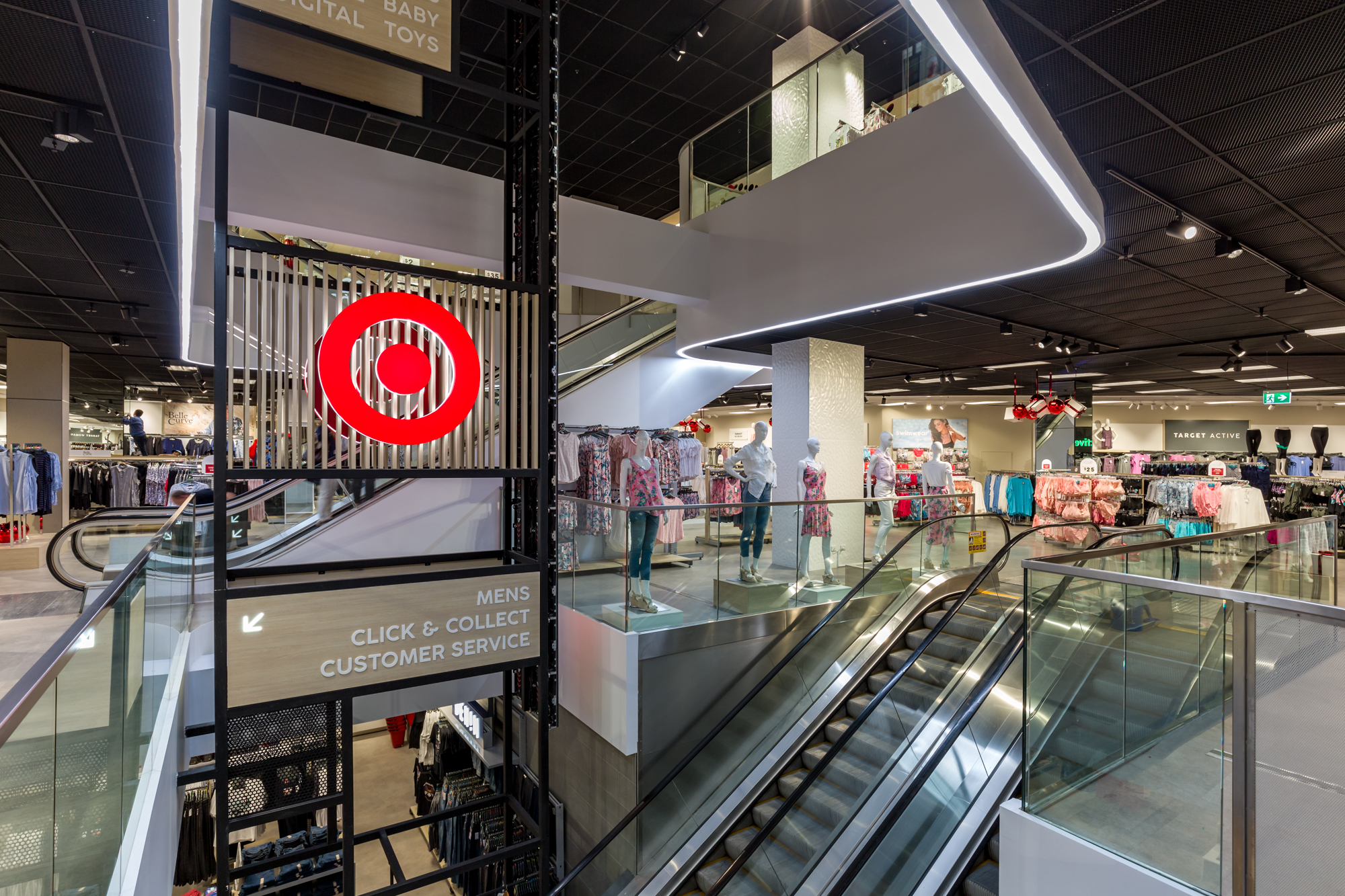 Aglo Systems Lighting of Rebranded Target store, Bourke St, Melbourne Roger Thompson Photography